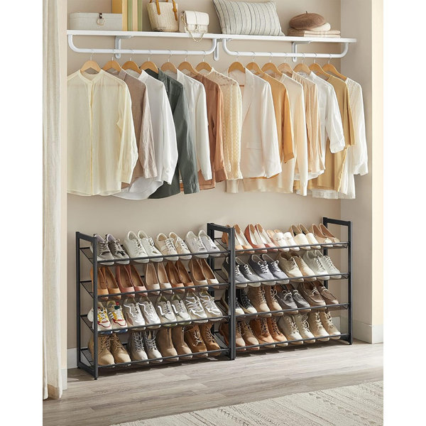 Stackable shoe 2025 racks for closets